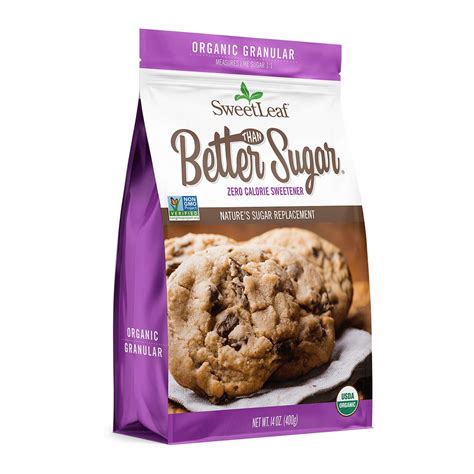 SweetLeaf Organic Better Than Sugar! Stevia Blend for Baking Granular ...