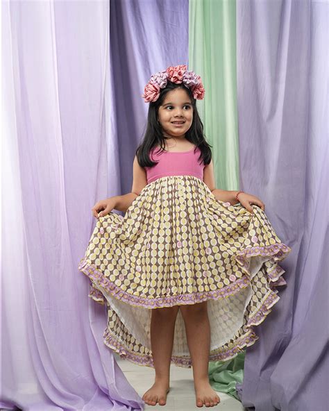 ‘Monstera grove’ girls high low maxi dress with cutout back – Love the ...