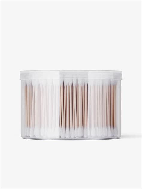Cotton buds jar mockup - Mockups Design