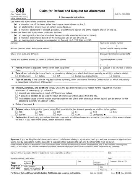 Image result for Example of Completed Form 843