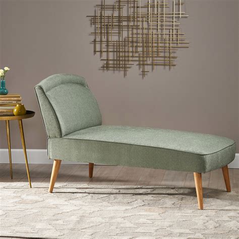 Latitude Run® Cozy Chaise Lounge In Slate Back And Reliable Wood Frame ...