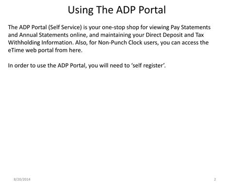 Image result for ADP Portal Tutorial