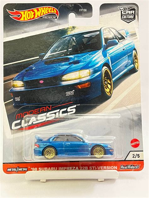 HOT WHEELS - PREMIUM - MODERN CLASSICS - 98 SUBARU IMPREZA 22B STI ...