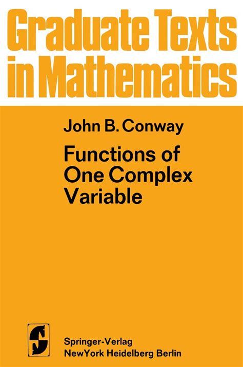 Buy Functions of One Complex Variable: 11 (Graduate Texts in ...