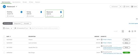 Qbo Credit Card Transactions Tutorial 的图像结果