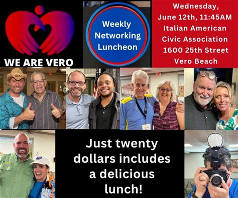 We Are Vero Networking Luncheon, 1600 25th Street, Vero Beach, FL, 12 ...
