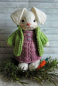 Image result for Knitted Bunny Pattern