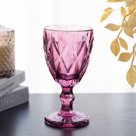Buy Pure Home + Living Set of 6, Made of Glass, Red and White Wine ...