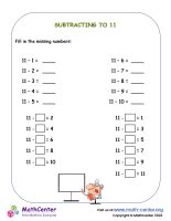 Two-digit Subtraction First Grade interactive | Math activities