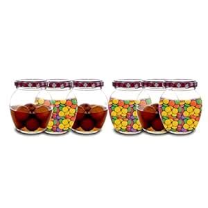 Buy Croco Matka Glass Jar Set Of Air Tight Glass Containers With Lid ...