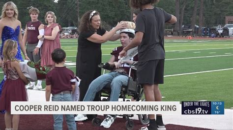 Student recovering from brain injury named Troup Homecoming King | cbs19.tv