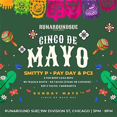 Cinco De Mayo Day Party, Runaround Sue, Chicago, 5 May 2024 | AllEvents.in