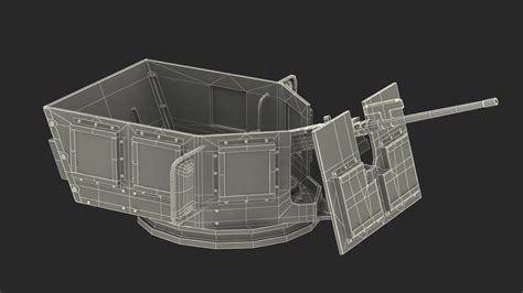 3D Armored Vehicle Tower with Machine Gun model | 3D Molier International