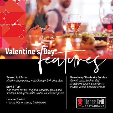 Valentine's Day | Valentines Restaurant Menu | Weber Grill Restaurant