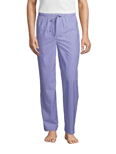 Lands' End Men's Poplin Pajama Pants - Walmart.com