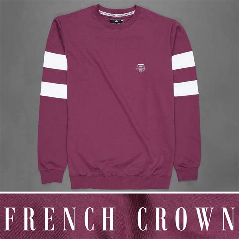 Camelot Wine with Bright White Full Sleeves Super Soft Premium Round ...