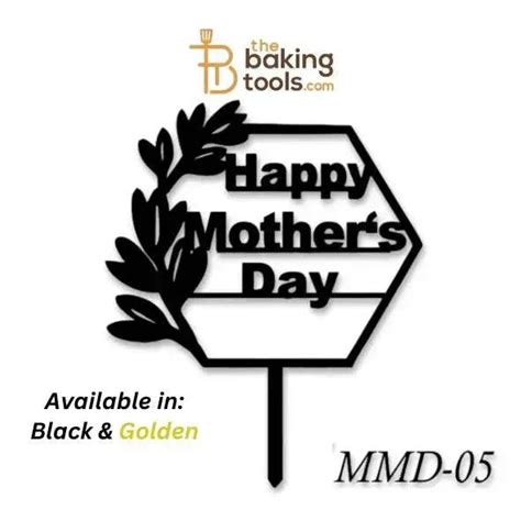 Decorative Happy Mothers Day Acrylic Cake Topper