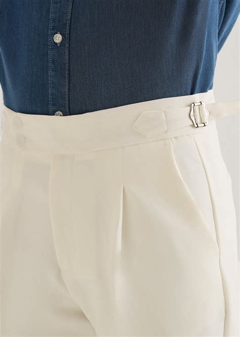 Off-White Pleated Gurkha Pant