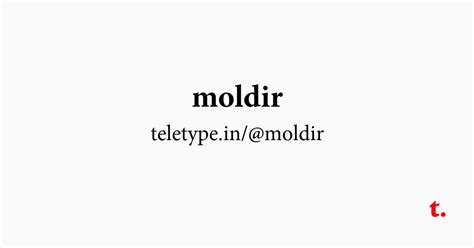 @moldir — Teletype