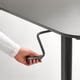 SEGRARE desk sit/stand, dark grey, 110x60 cm (431/4x235/8") - IKEA