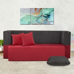 Fresh Up Dual Colour 72x36x14 inches-Jute Fabric with 3 3 Seater Double ...