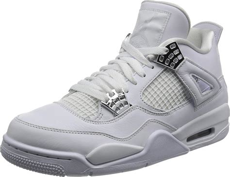 Buy Nike Jordan Retro 4"Pure Money White/Metallic Silver (9. 5 D(M) US ...