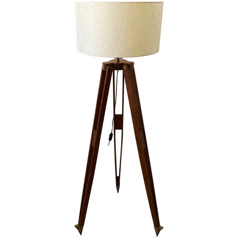 Antique Wooden Floor Lamp at 1stDibs
