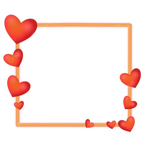Heart Border PNG Photo