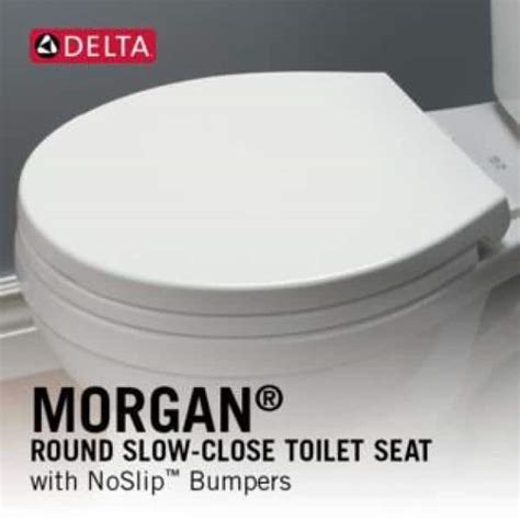 Buy Morgan Slow-Close Round Closed Front Toilet Seat with NoSlip ...