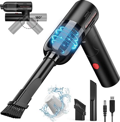 Amazon.com: Alltope Car Vacuum Cleaner 9000Pa Powerful Suction, Cordless Handheld Car Vacuum ...