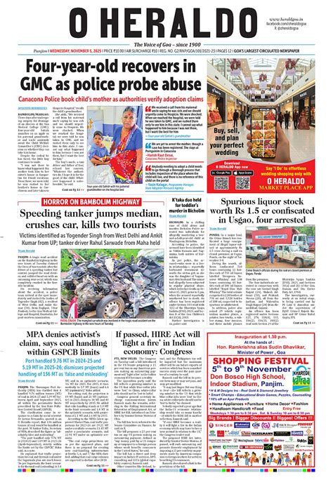 O Heraldo - oHeraldo: Daily News paper | oHeraldo English & Dainik ...