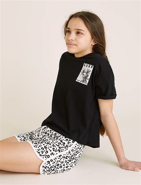 Buy Organic Cotton Surf Slogan T-Shirt at Marks & Spencer