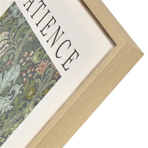 Framed Patience Botanical Canvas Wall Art, 13x15