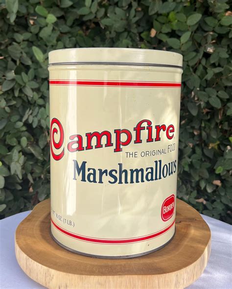 Campfire Marshmallow Tin 1980s Replica - Etsy
