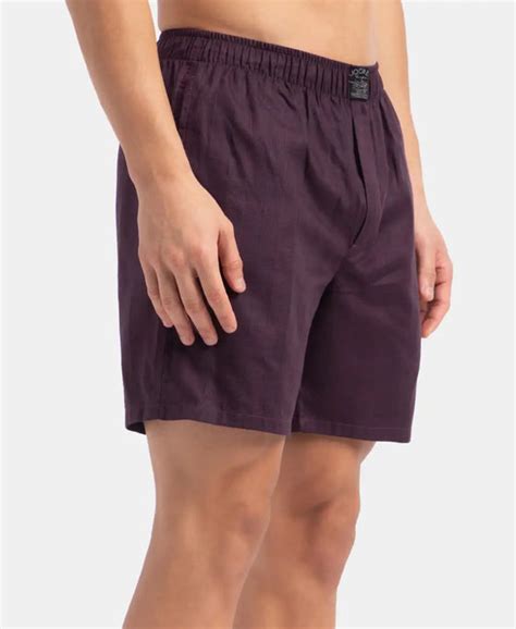 Buy Tencel Lyocell Cotton Checkered Boxer Shorts with Side Pockets ...