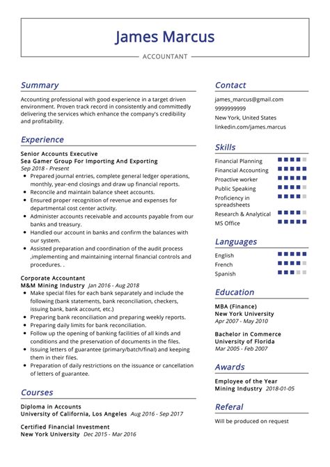 Accountant Resume Example in 2026 - ResumeKraft