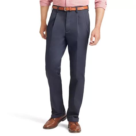 Men's IZOD American Chino Classic-Fit Wrinkle-Free Pleated Pants