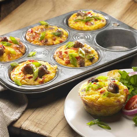 Sausage Egg Muffin Cups Sausage And Pepper Breakfast Egg Muffins