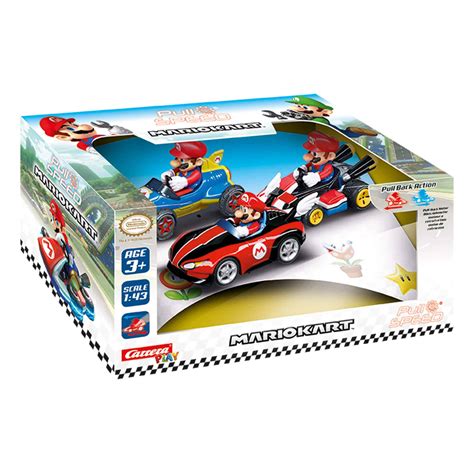 Carrera - Pull & Speed Mario Kart Triple Pack - Mario, Wii & Mach8 - Online Toys Australia