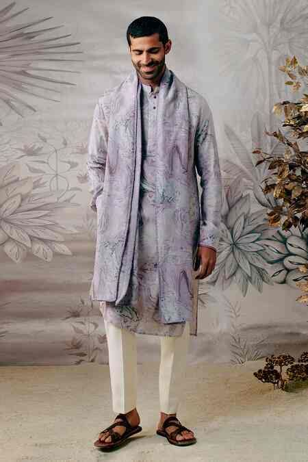 Buy Multi Color Noor Space Dye Hand Painted Stole For Men by Philocaly ...