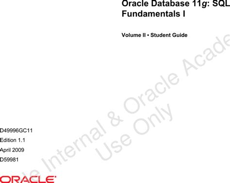 Image result for Oracle 12C SQL Student Guide D8