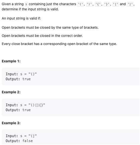 Image result for Valid Parenthesis in LeetCode