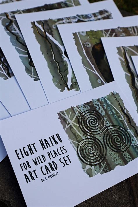 Buy Eight Haiku for Wild Places Art Card Set Online in India - Etsy