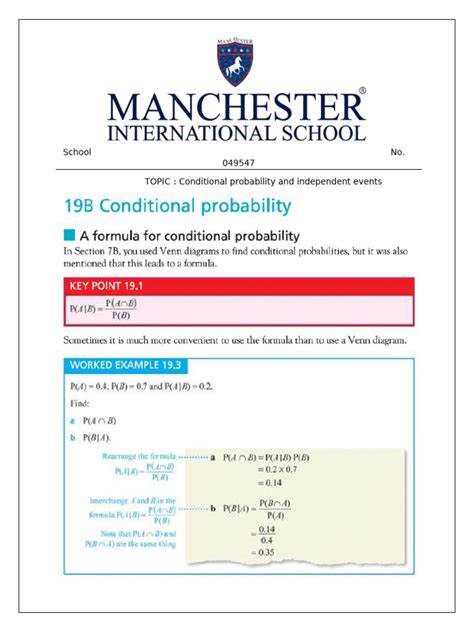 Image result for Conditional Probability and Independent Events