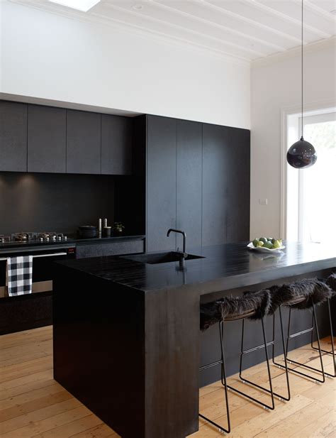 Black Kitchen Island at Angelica Lewis blog