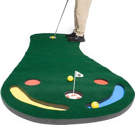 Amazon.com : Golf Putting Green Mat - 9ft x 3ft - Putting Mat for ...