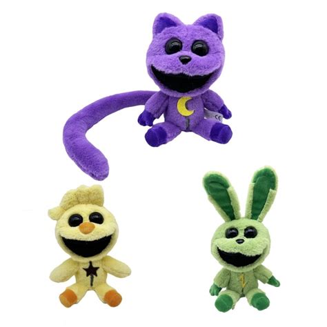 Jual Purple Smiling Critters Plush Toys Hopscotch CatNap BearHug Plush ...