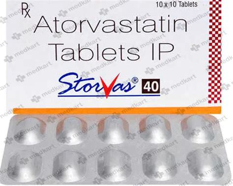 STORVAS 40MG TABLET 10'S Price, Uses, Side Effects & Substitutes | Medkart