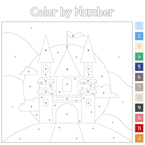 Princess Color By Number Pages - 15 Free PDF Printables | Printablee