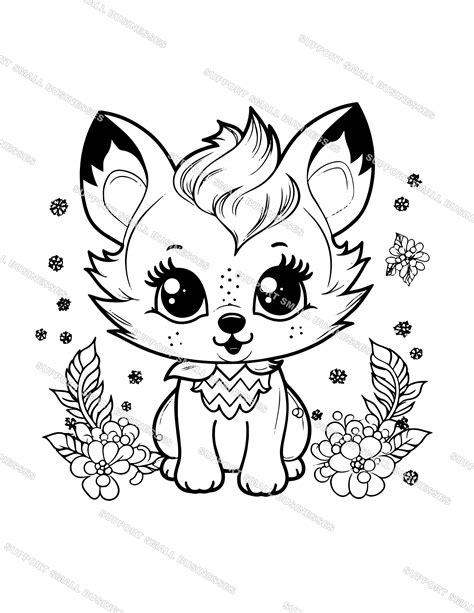 Fox Coloring Pages Free Printable Fox Coloring Pages | ABCmouse